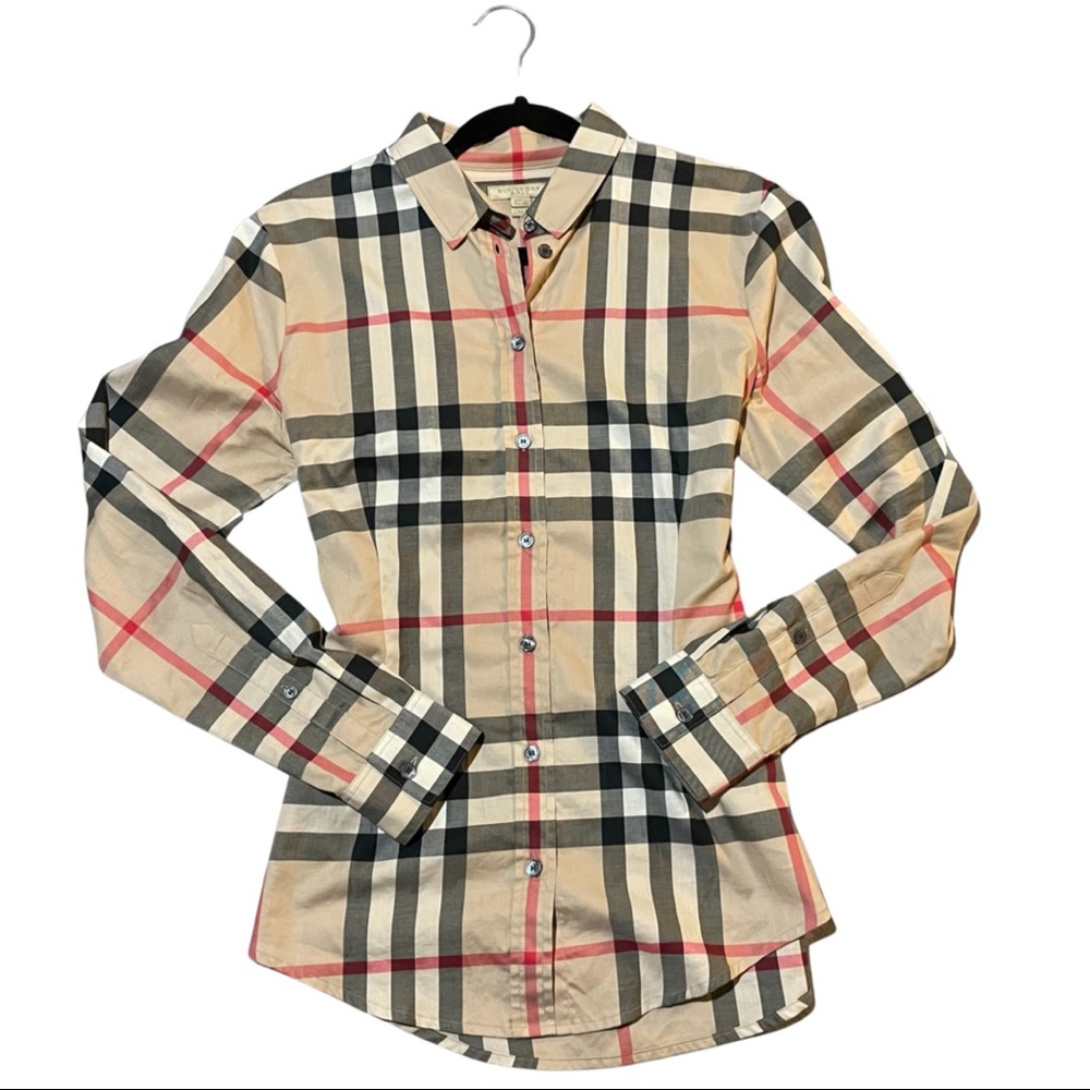 Burberry Brit New Classic Check Long Sleeve Button Up